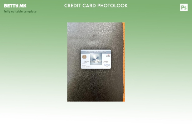 Модерен стил USA Citibank AMEX everyday® шаблон за фото изглед на кредитна карти